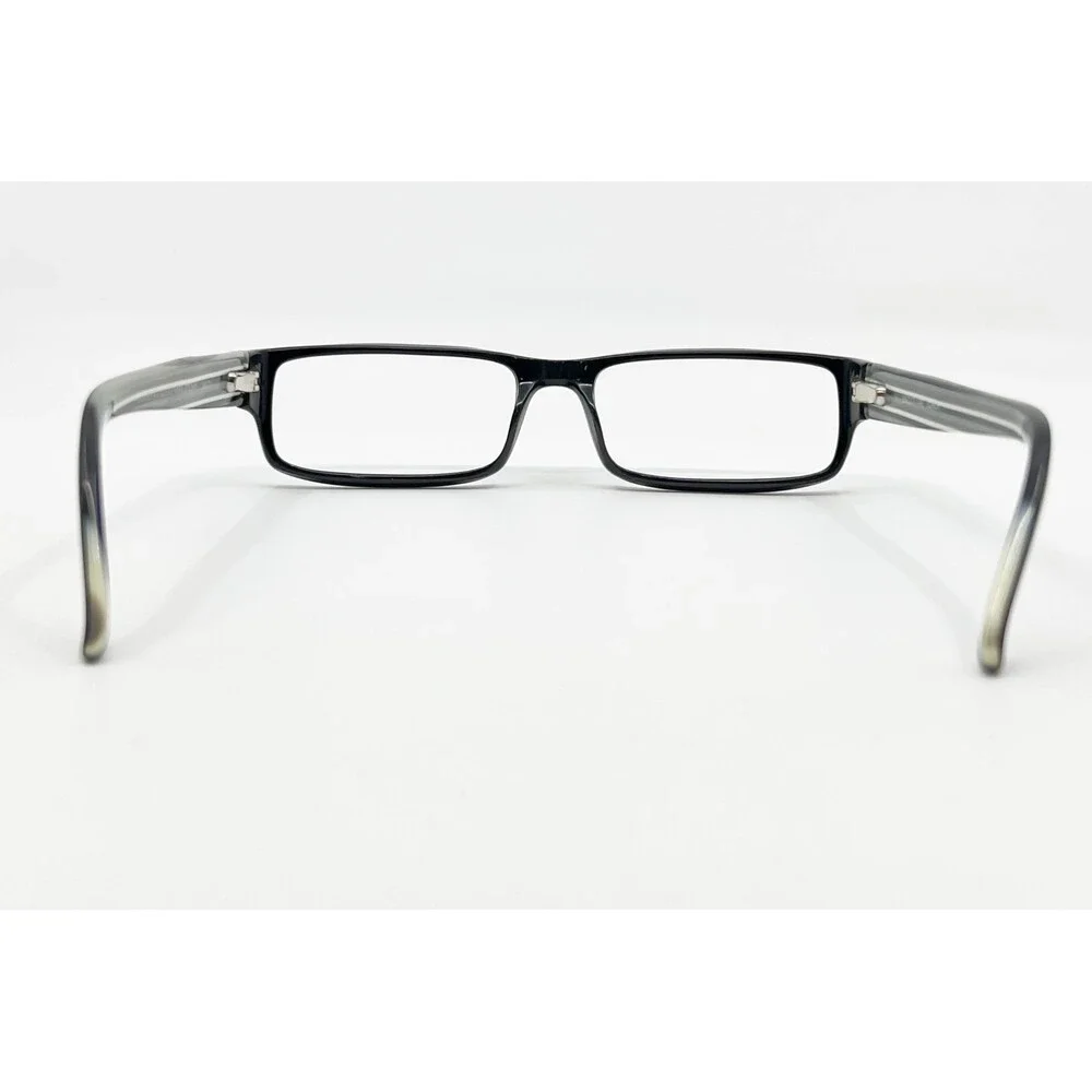 Colours by Alexander Julian Eyeglasses Mens Black Striped Rectangular 55-17-140